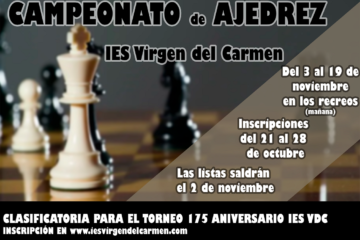Cartel Campeonato ajedrez
