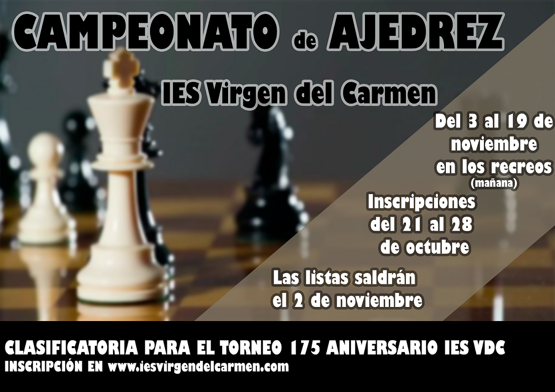 Cartel Campeonato ajedrez